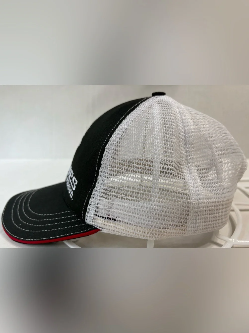 US Marines The Few The Proud Trucker Hat Mesh Snapback Black White USA
